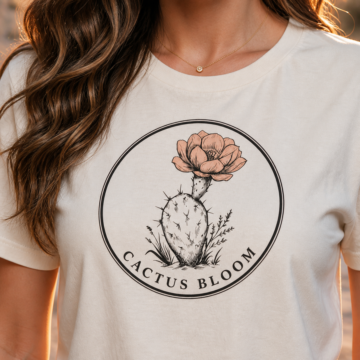 "Cactus Bloom" Supersoft Tee (Women's)