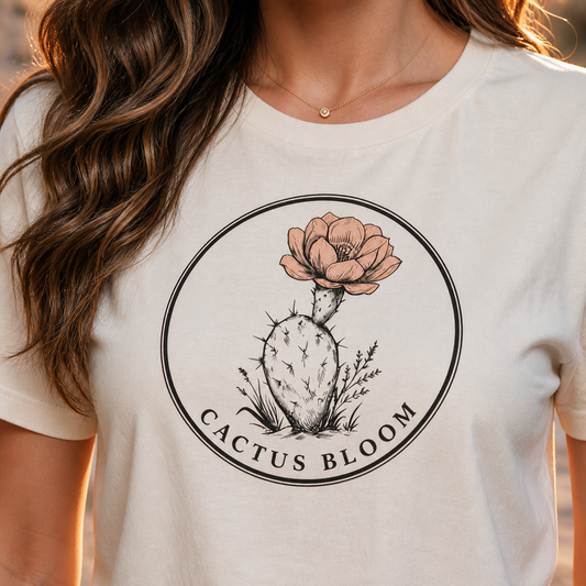 "Cactus Bloom" Supersoft Tee (Women's)