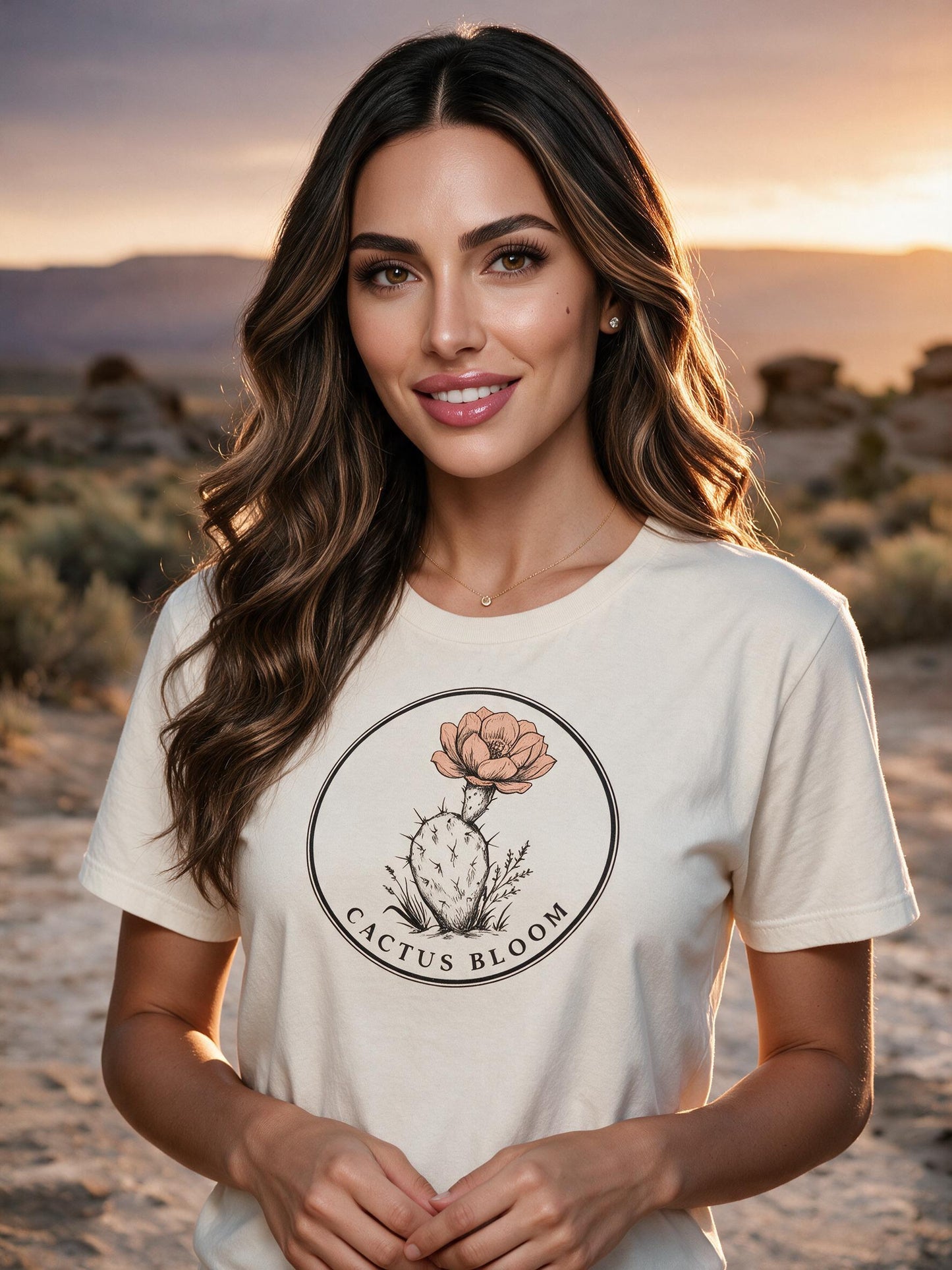 "Cactus Bloom" Supersoft Tee (Women's)