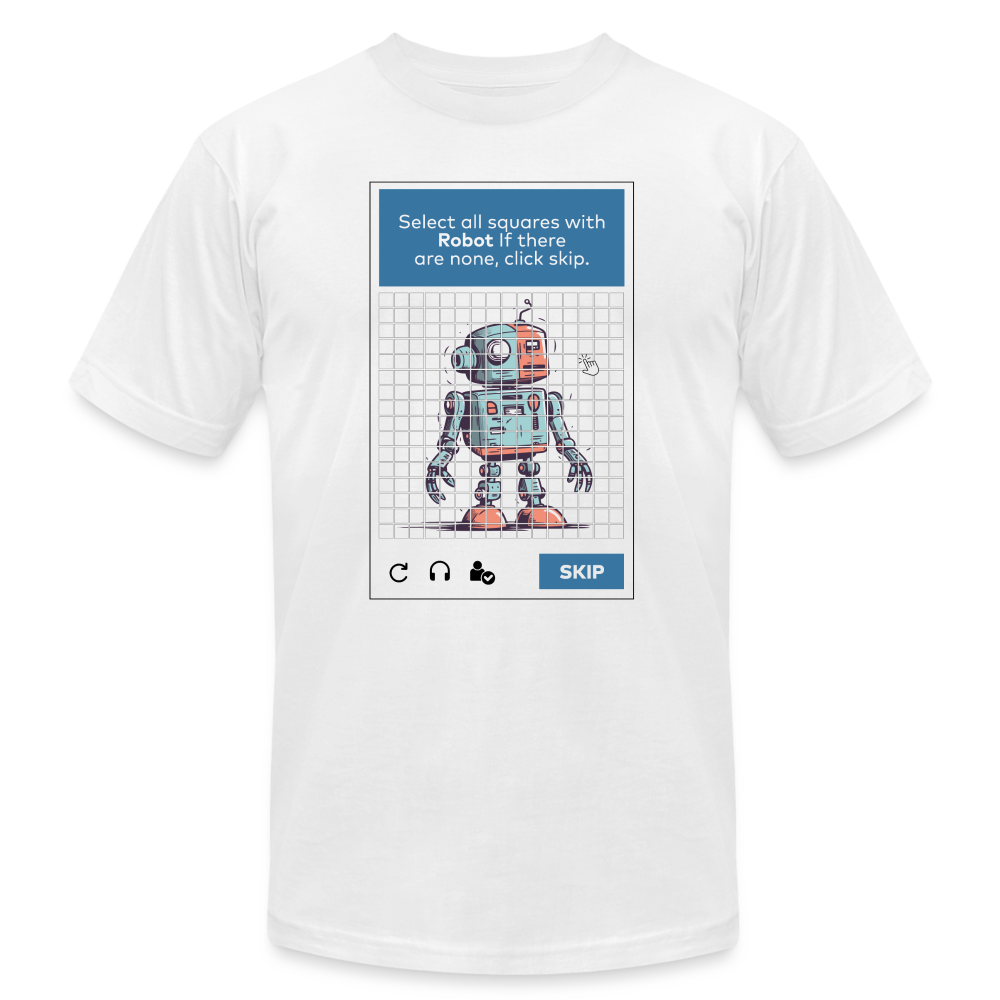 256 Tile Robot Captcha - white