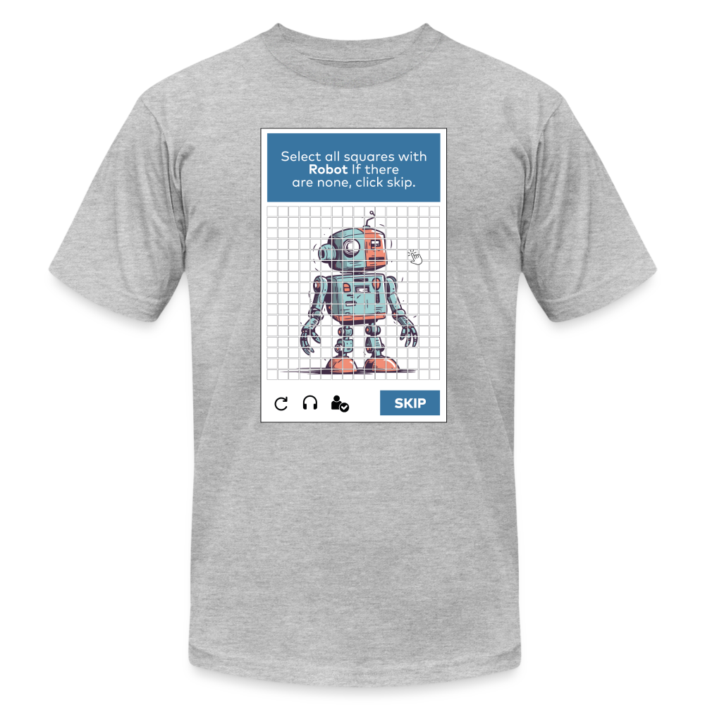 256 Tile Robot Captcha - heather gray