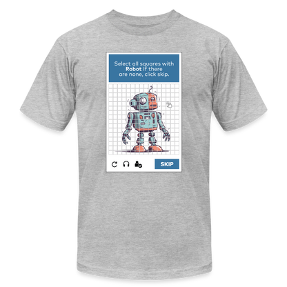 256 Tile Robot Captcha - heather gray