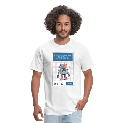 256 Tile Robot Captcha Classic T-Shirt - white