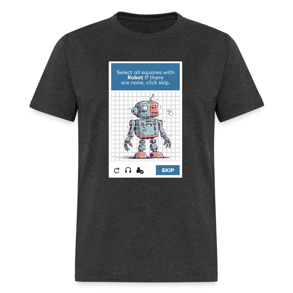 256 Tile Robot Captcha Classic T-Shirt - heather black