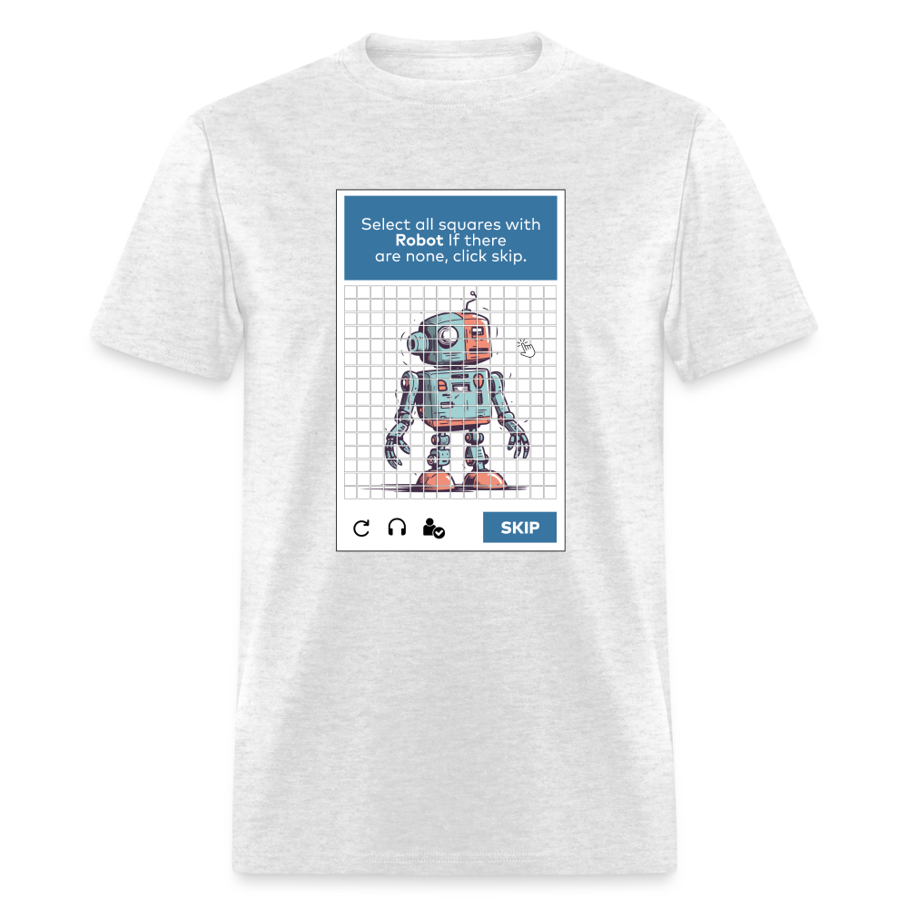 256 Tile Robot Captcha Classic T-Shirt - light heather gray