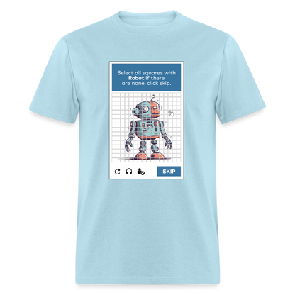 256 Tile Robot Captcha Classic T-Shirt - powder blue