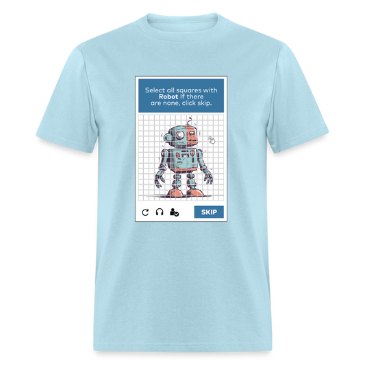 256 Tile Robot Captcha Classic T-Shirt - powder blue