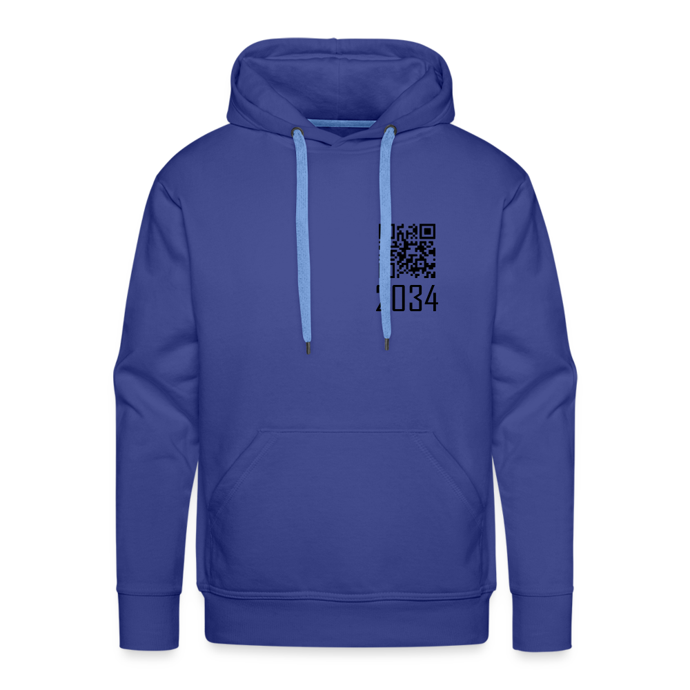 "2034 QR Girl" Unisex Thick Hoodio - royal blue