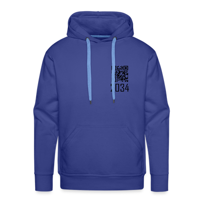 "2034 QR Girl" Unisex Thick Hoodio - royal blue