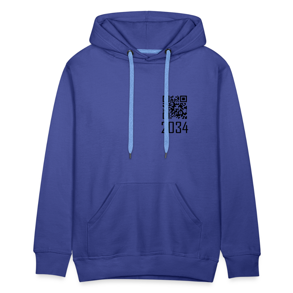 "2034 QR Girl" Unisex Thick Hoodio - royal blue