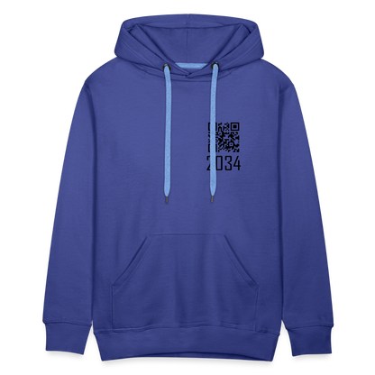 "2034 QR Girl" Unisex Thick Hoodio - royal blue