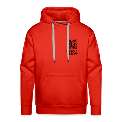 "2034 QR Girl" Unisex Thick Hoodio - red