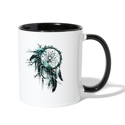 "Dream Eater" Contrast Coffee Mug - white/black