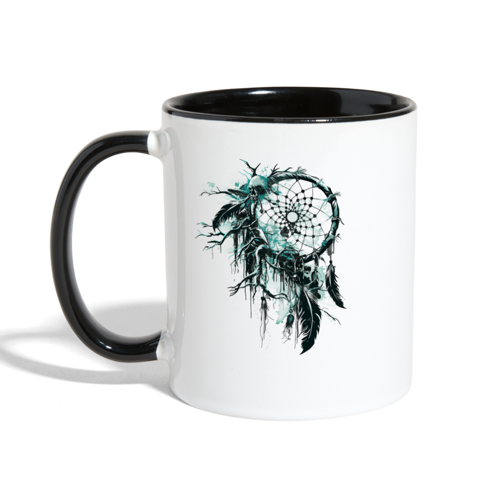 "Dream Eater" Contrast Coffee Mug - white/black