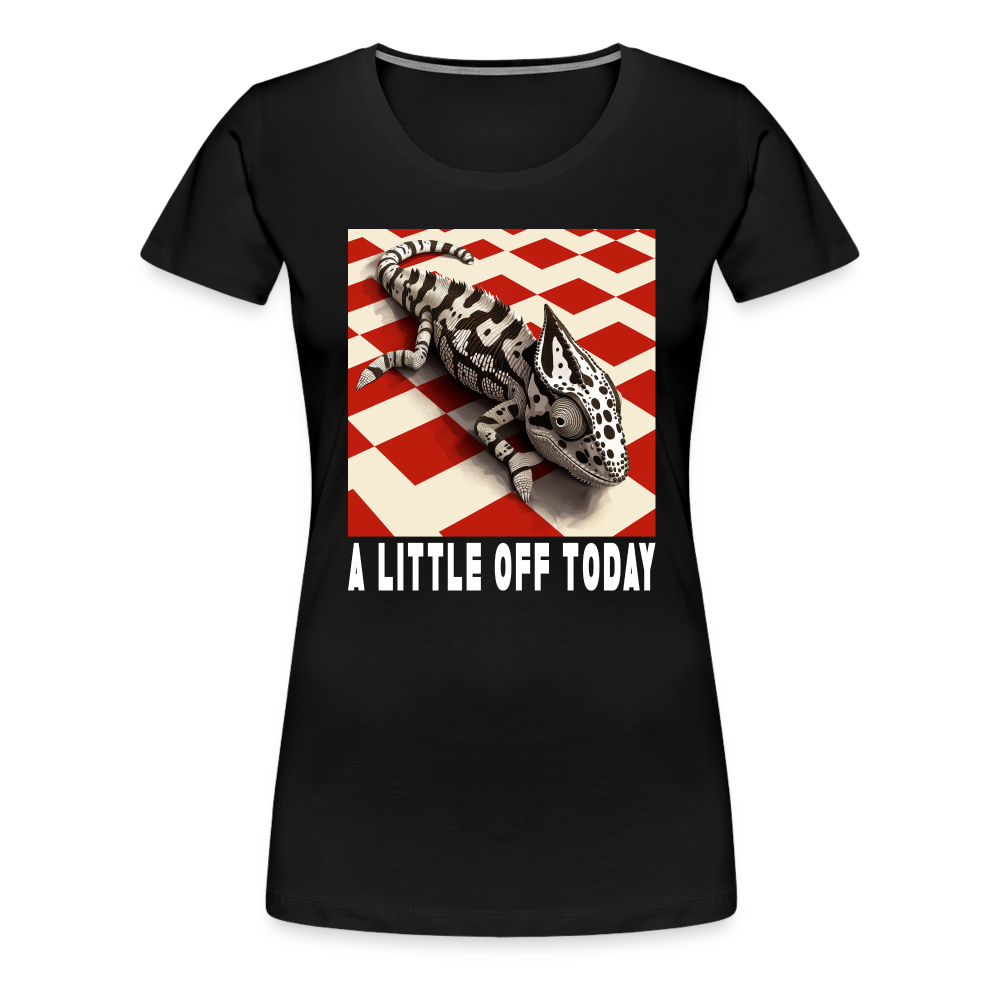 "A Little Off Today" Black and White Chamelean Classic T-Shirt - black