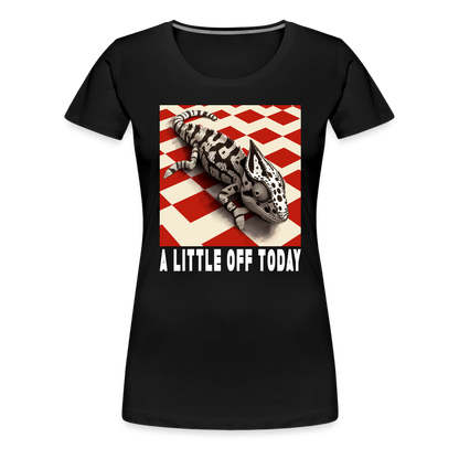 "A Little Off Today" Black and White Chamelean Classic T-Shirt - black