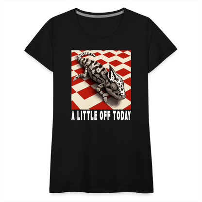 "A Little Off Today" Black and White Chamelean Classic T-Shirt - black