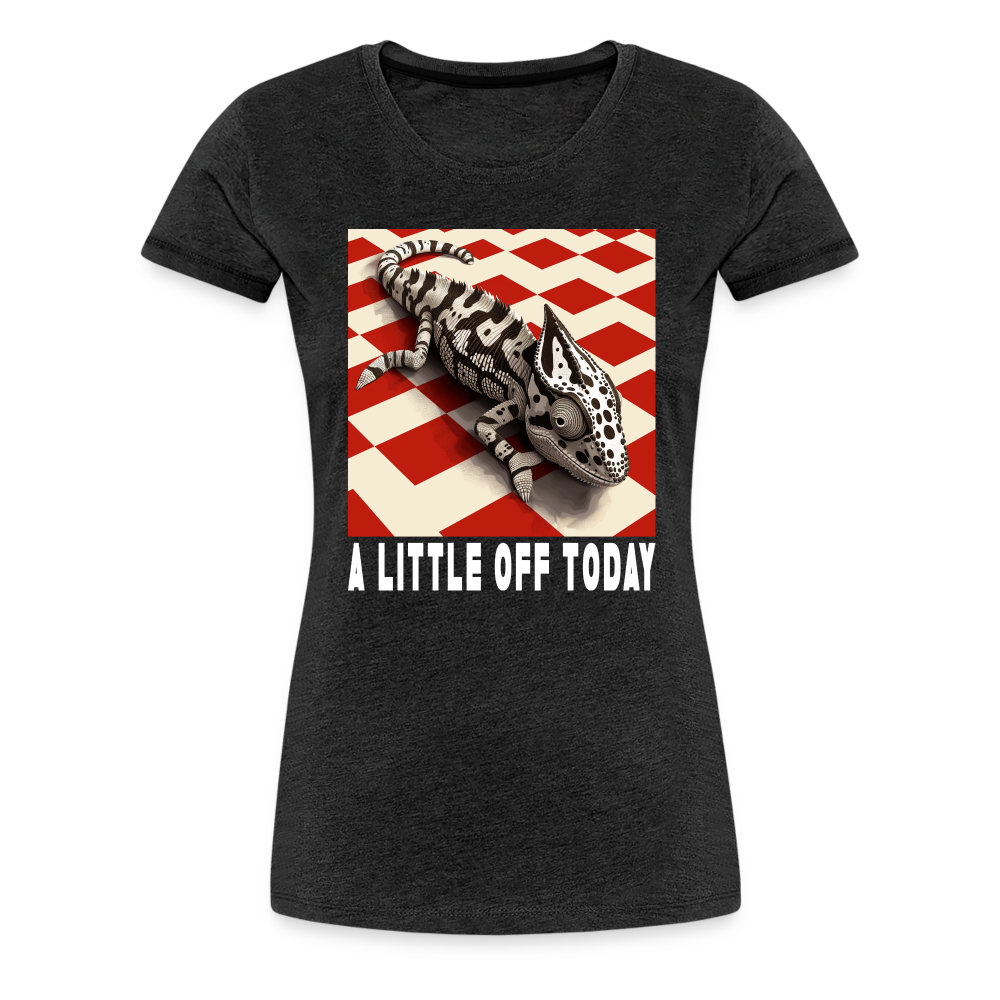 "A Little Off Today" Black and White Chamelean Classic T-Shirt - charcoal grey