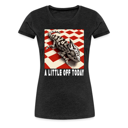 "A Little Off Today" Black and White Chamelean Classic T-Shirt - charcoal grey