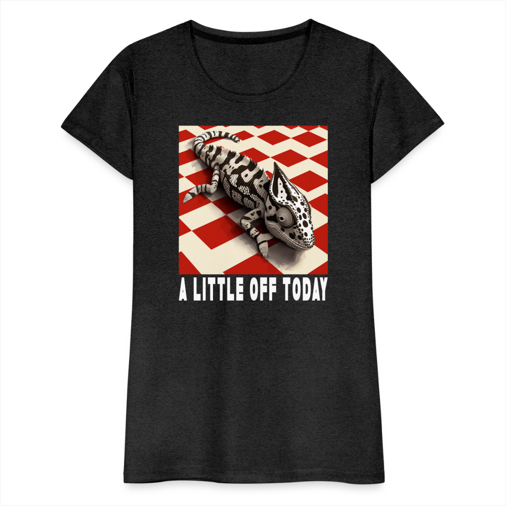 "A Little Off Today" Black and White Chamelean Classic T-Shirt - charcoal grey