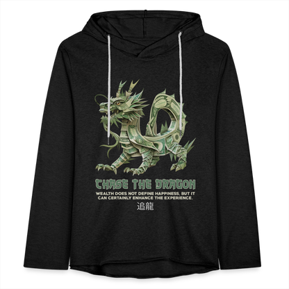 "Chase the Dragon" Origami Cash Unisex Lightweight Hoodie - charcoal grey