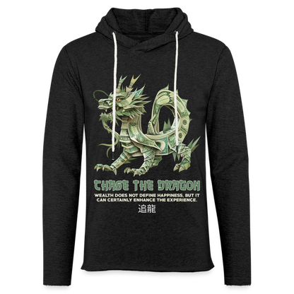 "Chase the Dragon" Origami Cash Unisex Lightweight Hoodie - charcoal grey