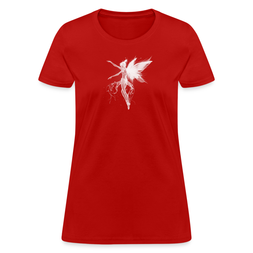 Mystical Ballerina Fairy Classic Women's T-Shirt - red