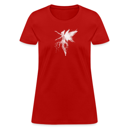 Mystical Ballerina Fairy Classic Women's T-Shirt - red