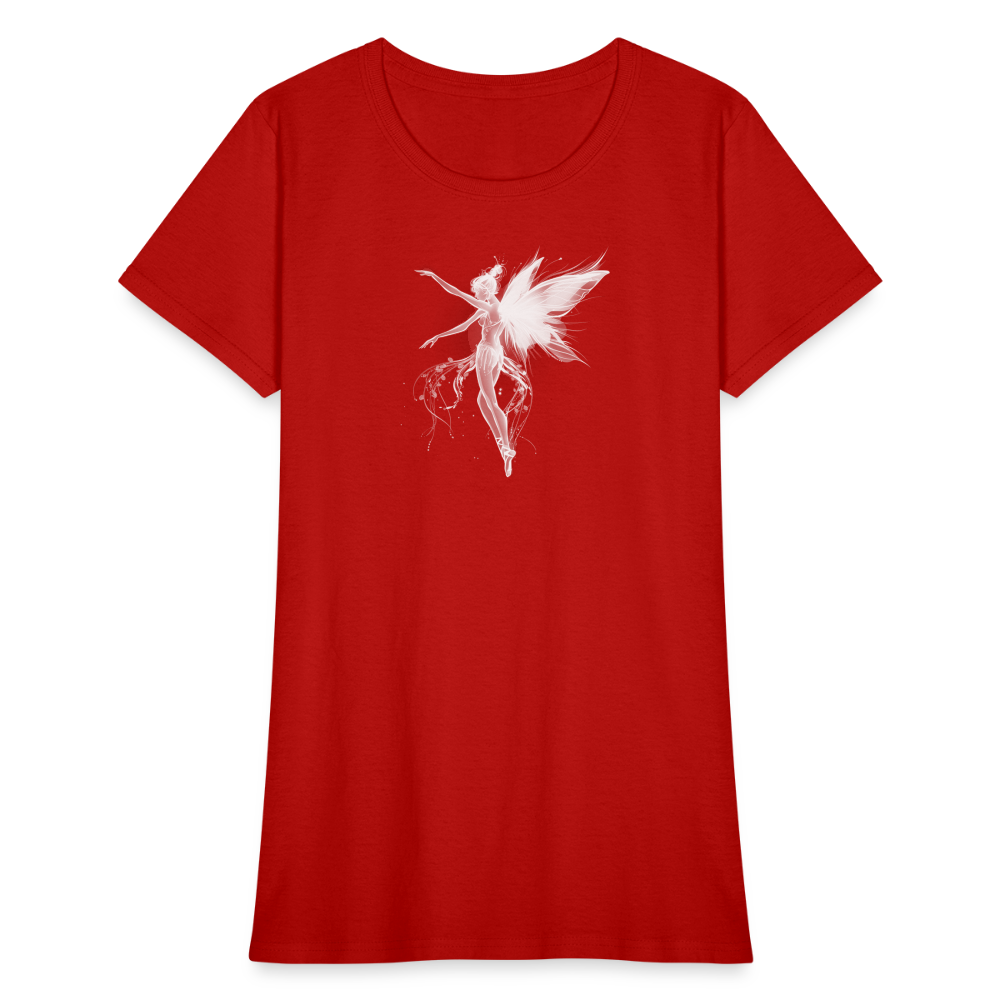 Mystical Ballerina Fairy Classic Women's T-Shirt - red