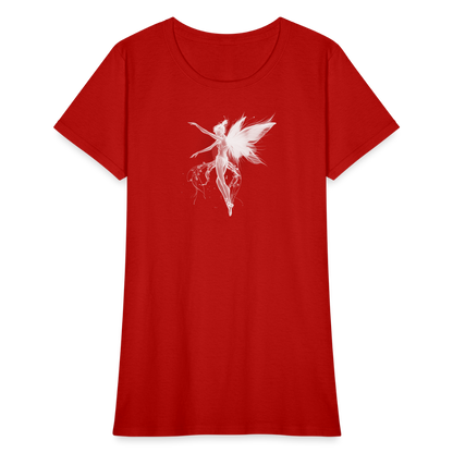 Mystical Ballerina Fairy Classic Women's T-Shirt - red