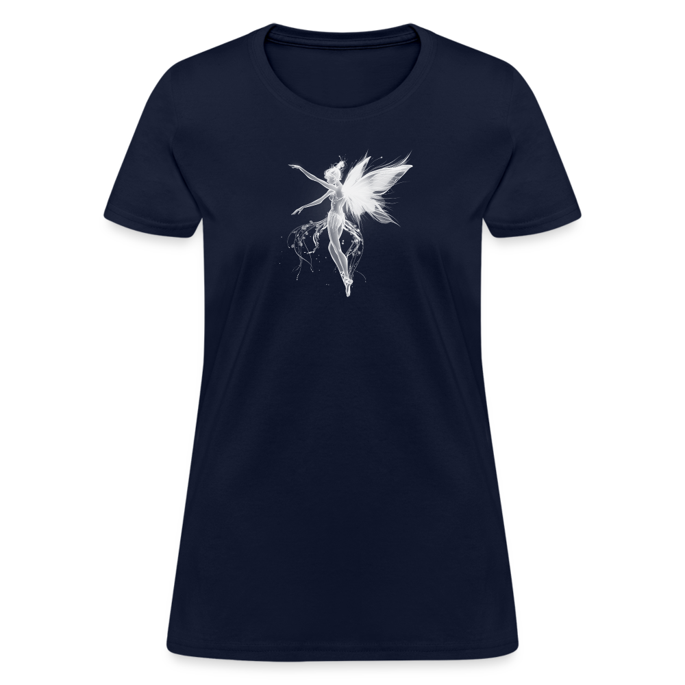 Mystical Ballerina Fairy Classic Women's T-Shirt - navy