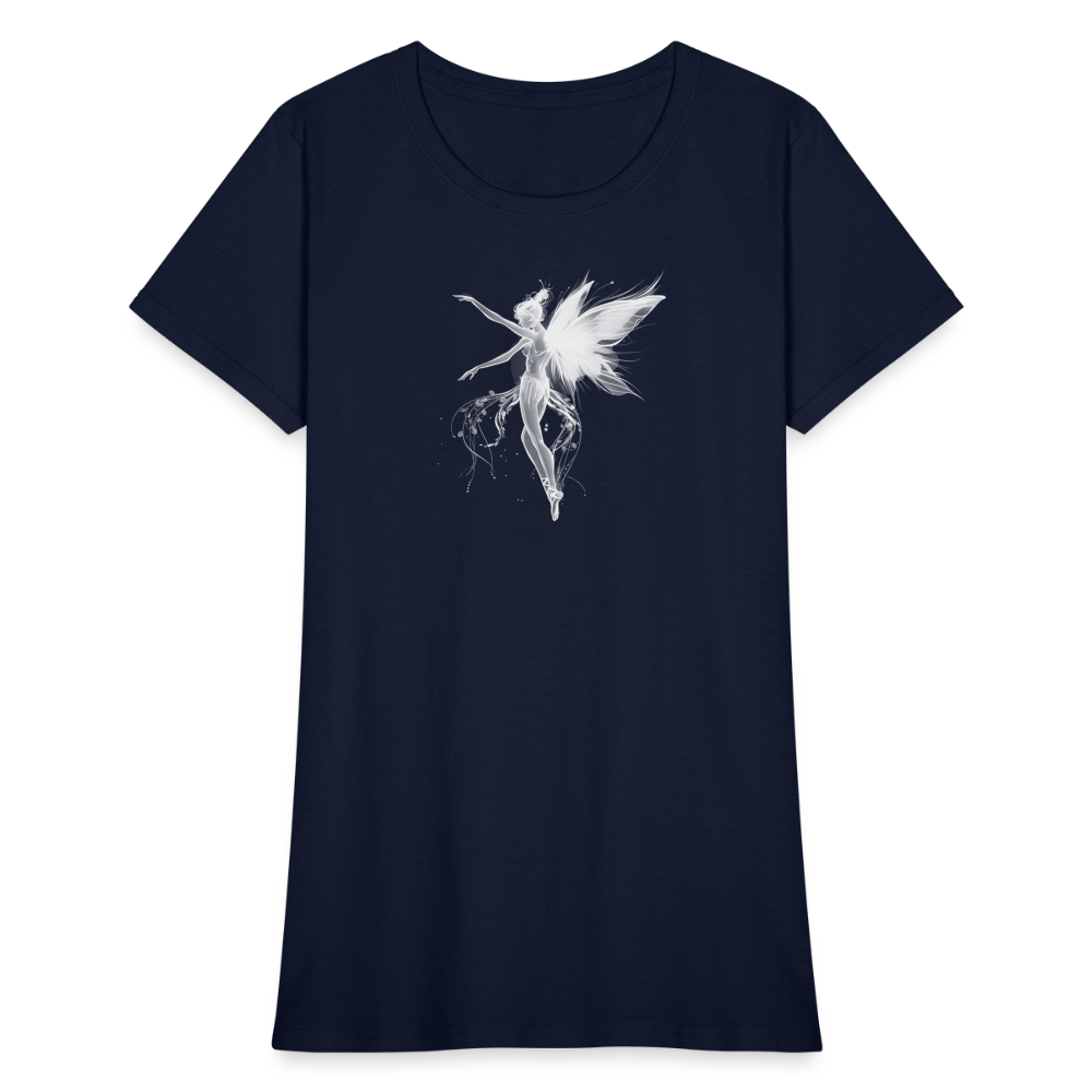 Mystical Ballerina Fairy Classic Women's T-Shirt - navy