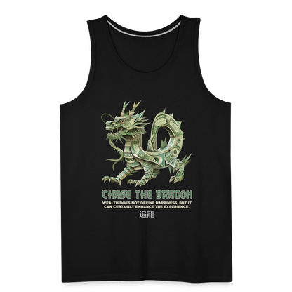 "Chase the Dragon" Origami Cash Men's Premium Tank Top - black