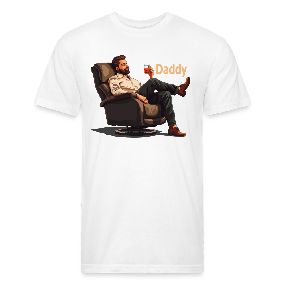 Don't Come Crying to Daddy Fitted T-Shirt - white