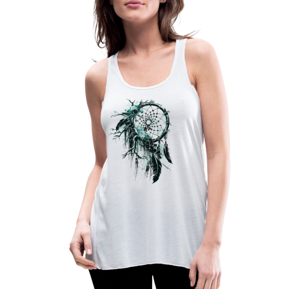 "Dream Eater" Women's Flowy Tank Top - white