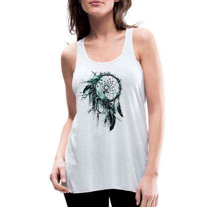 "Dream Eater" Women's Flowy Tank Top - white