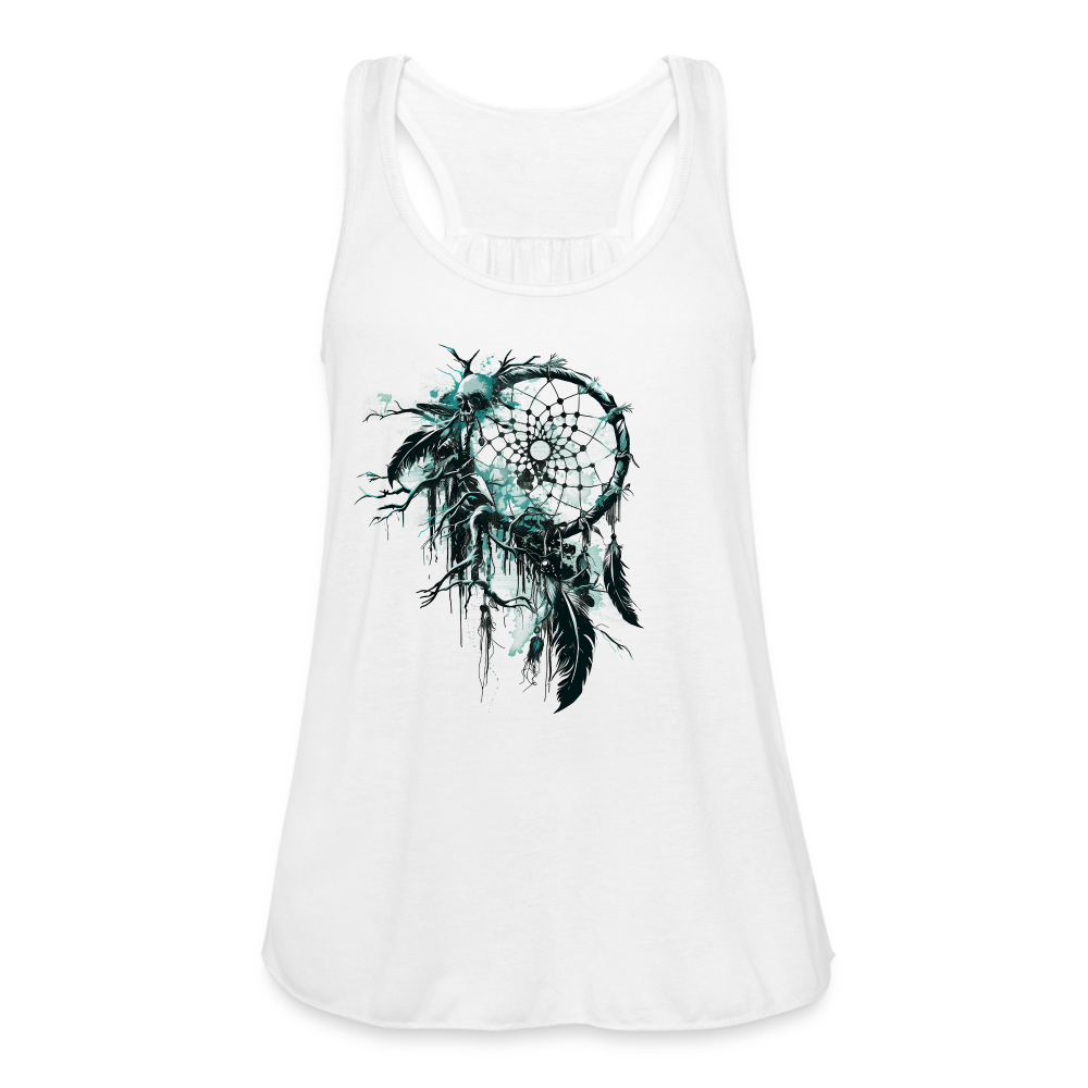 "Dream Eater" Women's Flowy Tank Top - white