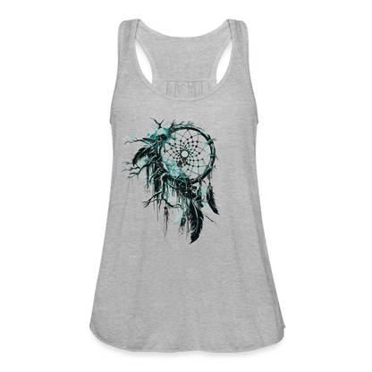 "Dream Eater" Women's Flowy Tank Top - heather gray