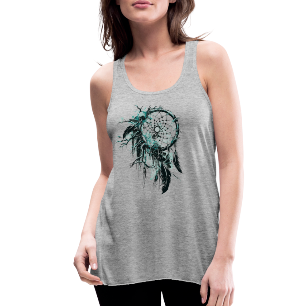 "Dream Eater" Women's Flowy Tank Top - heather gray