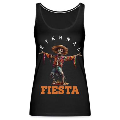 "Eternal Fiesta" Dios De Los Muertos Women's Premium Tank Top - black