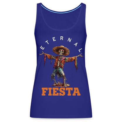 "Eternal Fiesta" Dios De Los Muertos Women's Premium Tank Top - royal blue