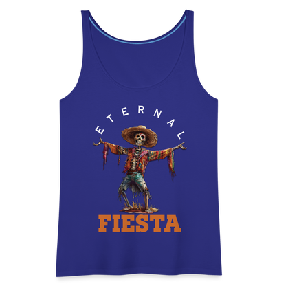 "Eternal Fiesta" Dios De Los Muertos Women's Premium Tank Top - royal blue