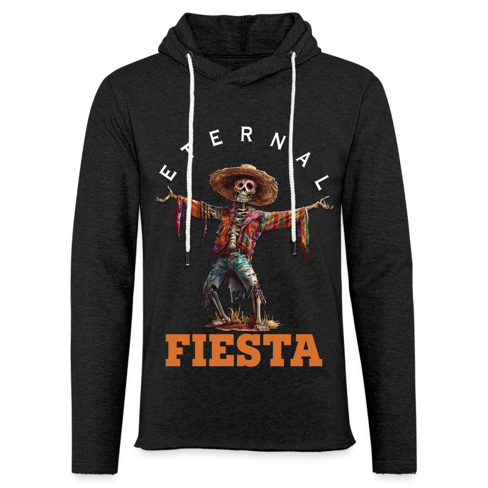 "Eternal Fiesta" Dios De Los Muertos Unisex Lightweight Hoodie - charcoal grey