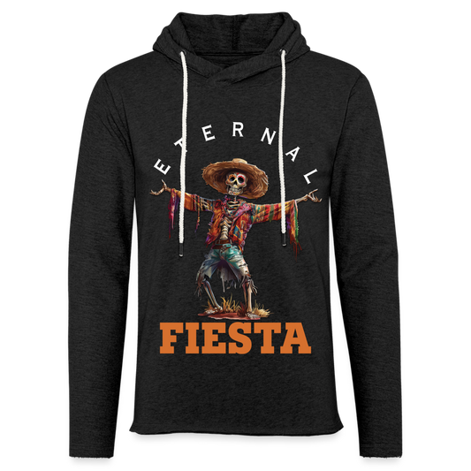 "Eternal Fiesta" Dios De Los Muertos Unisex Lightweight Hoodie - charcoal grey