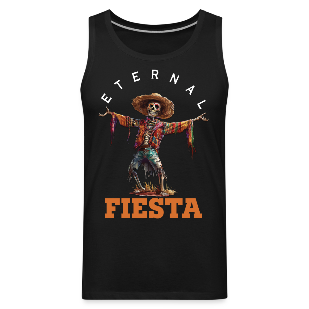 "Eternal Fiesta" Dios De Los Muertos Men's Premium Tank Top - black