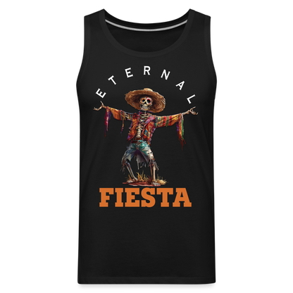 "Eternal Fiesta" Dios De Los Muertos Men's Premium Tank Top - black