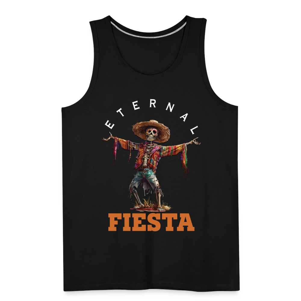 "Eternal Fiesta" Dios De Los Muertos Men's Premium Tank Top - black