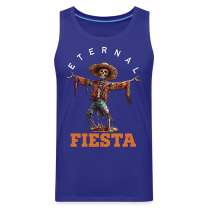 "Eternal Fiesta" Dios De Los Muertos Men's Premium Tank Top - royal blue