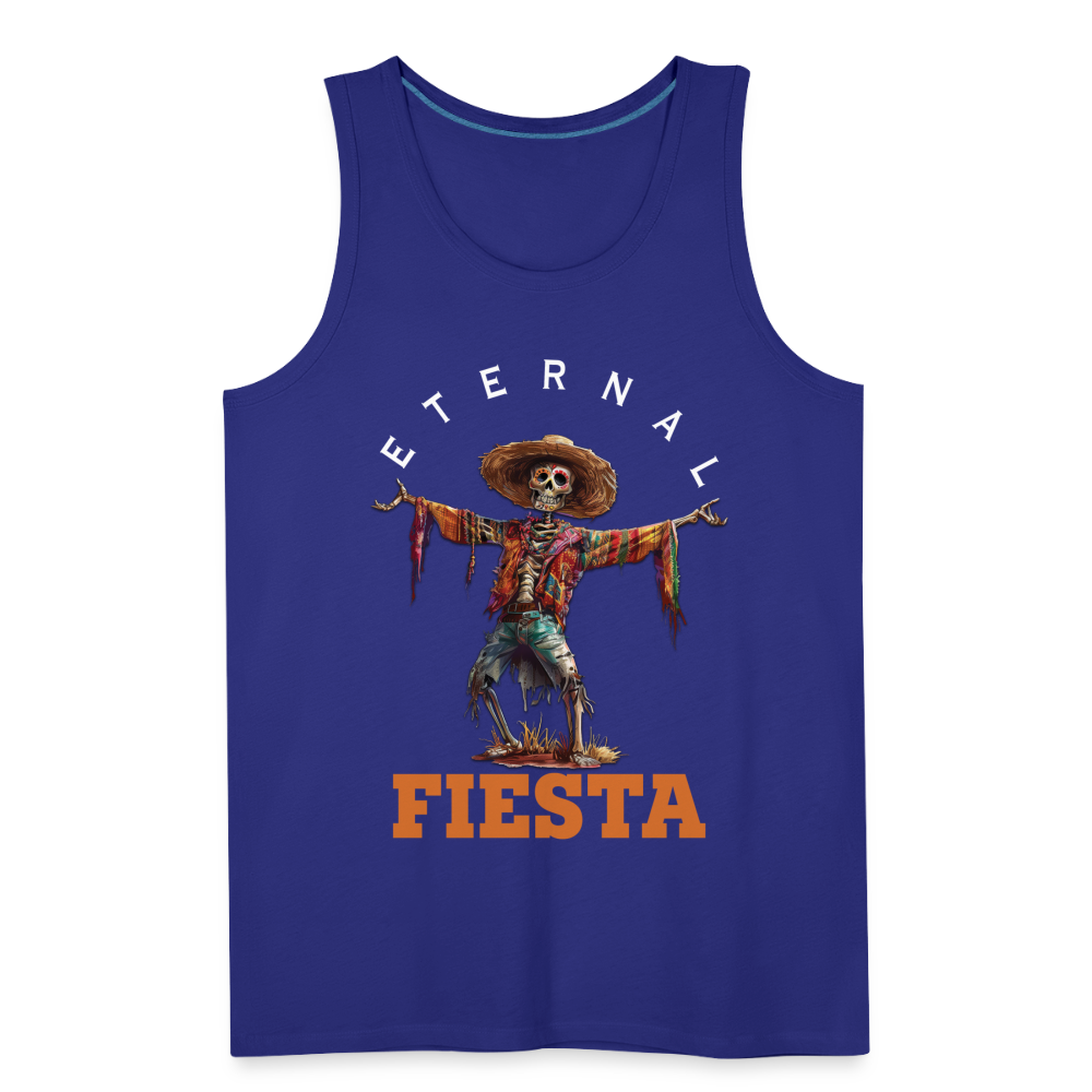 "Eternal Fiesta" Dios De Los Muertos Men's Premium Tank Top - royal blue