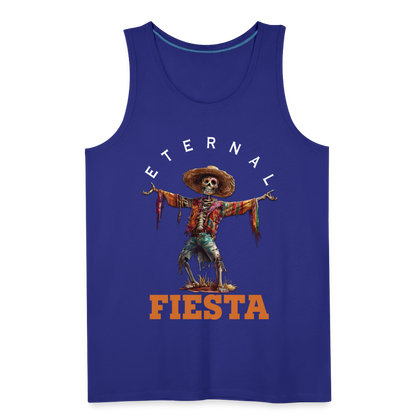 "Eternal Fiesta" Dios De Los Muertos Men's Premium Tank Top - royal blue